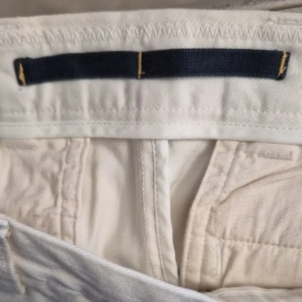 Nautica Men's Cream Flat Front Cotton Shorts Size 30 NWT